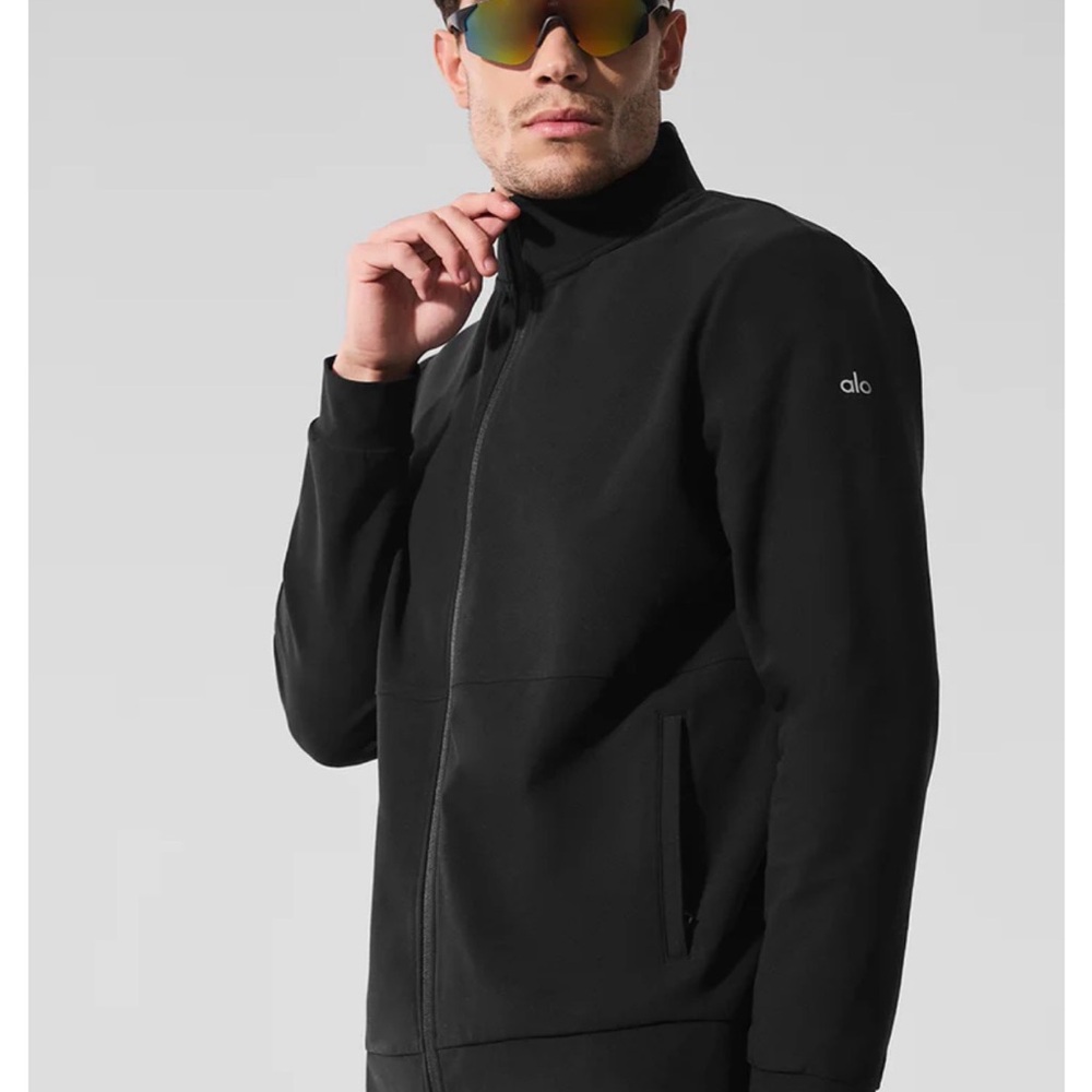 ALO Yoga Men's Black Zip-Up Lightweight Jacket NWT